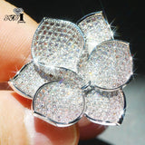 YaYI Princess Cut Zircon Silver Engagement Wedding Rings for Woman