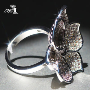 YaYI Princess Cut Zircon Silver Engagement Wedding Rings for Woman
