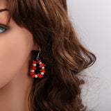 Coral Pearl 925 Silver Earrings for Women