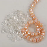Clear Quartz Crystal 925 Silver Drop Earrings