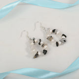 Rutilated Quartz Pearl 925 Silver Dangle Earrings for Women