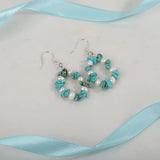 Turquoise Pearl 925 Sterling Silver Drop Dangle Earrings Jewelry for Women