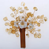 Gemstone Citrine Agate Shell Tree of life Pin Brooch Pendant