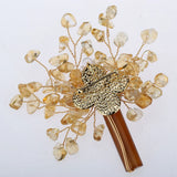 Gemstone Citrine Agate Shell Tree of life Pin Brooch Pendant