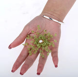 Peridot Pearl CZ Pin Brooch Pendant 2 in 1 Jewelry