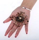 Smoky Quartz Pearl CZ Pin Brooch Pendant Jewelry