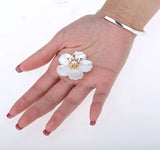 Shell Flower Magnetic Brooch Pin Jewelry Christmas