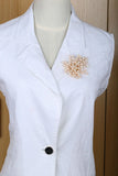 Womens Pearl Flower Shape Pin Brooch Jewelry for Mom Her