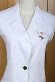 Pearl Red Glazes CZ Shell Flower Pin Brooch Pendant Jewelry