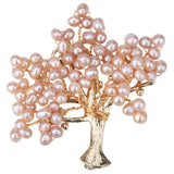 Freshwater Pearl Tree of life Pin Brooch for Her
