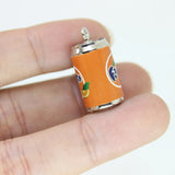 10Pcs Resin 3D Drink Cans Charms Beer Bottle Pendant DIY