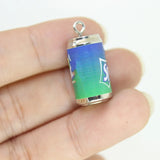 10Pcs Resin 3D Drink Cans Charms Beer Bottle Pendant DIY