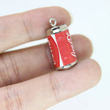 10Pcs Resin 3D Drink Cans Charms Beer Bottle Pendant DIY