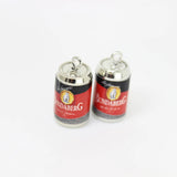 Yamily 10Pcs Resin Beer Bottle Charms DIY Jewelry Making