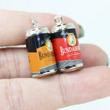 Yamily 10Pcs Resin Beer Bottle Charms DIY Jewelry Making