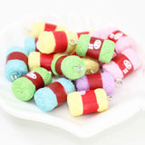 10Pcs Woolen Resin Yarn Animal Rabbit Pendant DIY Jewelry Making