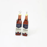 10Pcs Resin 3D Wine Bottle Charms for DIY Jewelry