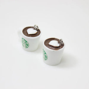 10pcs Resin Coffee Cup Charm for DIY Jewelry Accessories