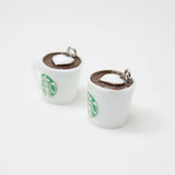 10pcs Resin Coffee Cup Charm for DIY Jewelry Accessories