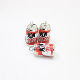 8pcs Resin Beer Charms for DIY Earrings Keychain Bracelet