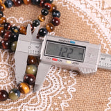 Yammy Tiger Eye Stone Bead Bracelet 8-14MM Natural Stone Jewelry