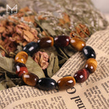 Yammy Tiger Eye Oval Beads Bracelet Crystal Jewelry Gift