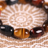 Yammy Tiger Eye Oval Beads Bracelet Crystal Jewelry Gift