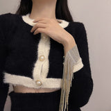 Crystal Long Tassels Bracelet Women Jewelry Party Gift