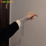 Crystal Long Tassels Bracelet Women Jewelry Party Gift