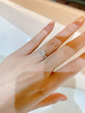 925 Silver Round Zircon CZ Ring Classic Wedding Gift