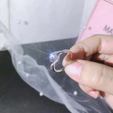 Sparkling 2ct Round CZ Wedding Ring Bridal Engagement Jewelry Gift