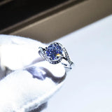 Sparkling 2ct Round CZ Wedding Ring Bridal Engagement Jewelry Gift