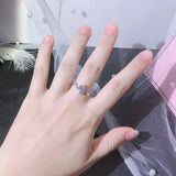 Sparkling 2ct Round CZ Wedding Ring Bridal Engagement Jewelry Gift