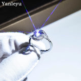 Sparkling 2ct Round CZ Wedding Ring Bridal Engagement Jewelry Gift