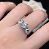 Silver Zircon Stone Engagement Ring for Women