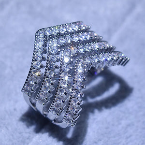 AAA+ Zircon Wedding Rings for Women Bridal Engagement Jewelry Gift