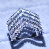 AAA+ Zircon Wedding Rings for Women Bridal Engagement Jewelry Gift