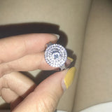 925 Silver Cubic Zirconia Wedding Engagement Ring