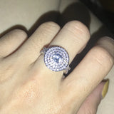 925 Silver Cubic Zirconia Wedding Engagement Ring
