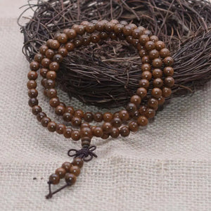 Yanqi 6-20mm Wood Sandalwood Prayer Beads Elastic Bracelet Men Jewelry