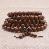 Yanqi 6-20mm Wood Sandalwood Prayer Beads Elastic Bracelet Men Jewelry