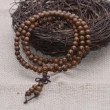 Yanqi 6-20mm Wood Sandalwood Prayer Beads Elastic Bracelet Men Jewelry
