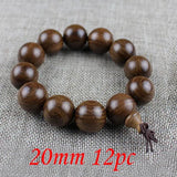 Yanqi 6-20mm Wood Sandalwood Prayer Beads Elastic Bracelet Men Jewelry