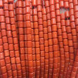 Yanqi Sardine Red Coral Seed Beads Faceted Bucket Beads for Jewelry Making DIY