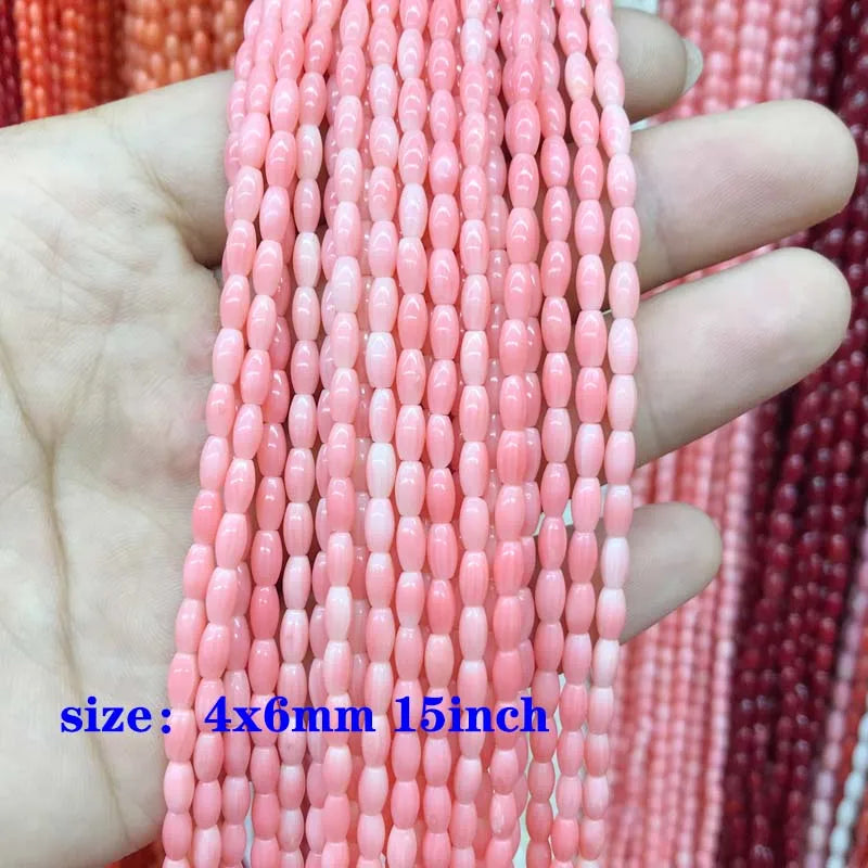 Yanqi Sardine Red Coral Seed Beads Faceted Bucket Beads for Jewelry Making DIY