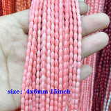 Yanqi Sardine Red Coral Seed Beads Faceted Bucket Beads for Jewelry Making DIY