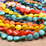 Yanqi Red 14mm Austria Crystal Beads Twisted Glass Beads
