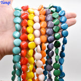 Yanqi Red 14mm Austria Crystal Beads Twisted Glass Beads