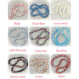 Yanqi Red 14mm Austria Crystal Beads Twisted Glass Beads