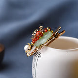Yanting Ethnic Flower Hair Clip Freshwater Pearl Decoration Hairgrips
